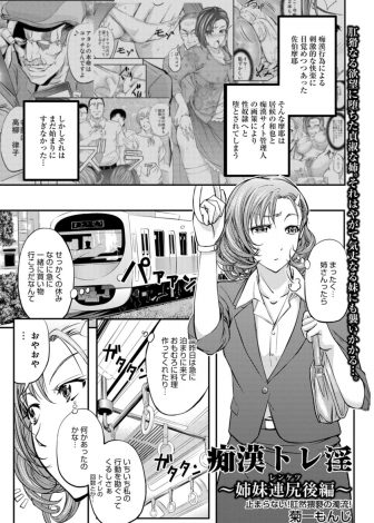 【エロ漫画】姉が痴漢に犯されている画像を見た気の強い美人OLが場所を教えてもらいあわてて駆けつけるがすべて罠で、姉と一緒にめちゃくちゃに犯され処女を奪われ肉便器に堕とされてしまう！
